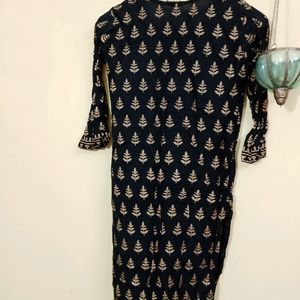 Black Printed Garara Set