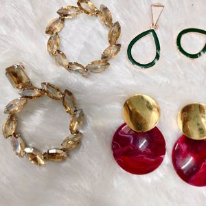 Chic Golden Assorted Western Earrings Set