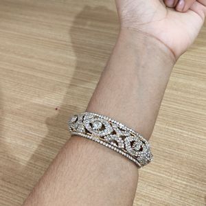 Silver Stone Bangle