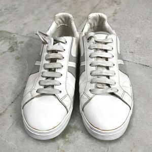 ZARA WHITE LEATHER SNEAKERS UK 7