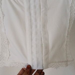 WHITE SEXY LACE CORSET