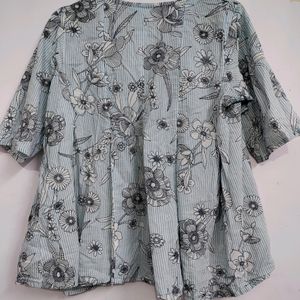 Women Printed Peplum Top