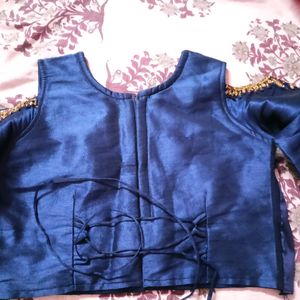 Navy Blue Blouse