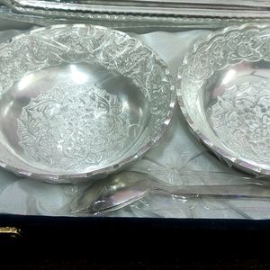 Silver Bowl Set for Gifting Purpose