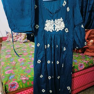 Pretty Cotton Kurta Pant Set