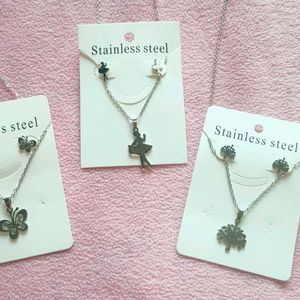 Stainless Steel Pendant Set 🆕