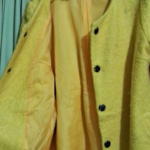 Set Of Woolen Coat With Fur Stole