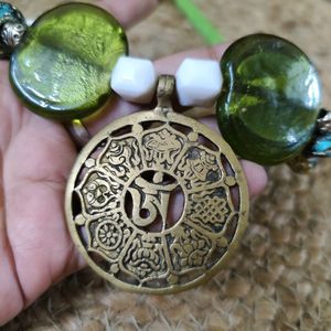 Pure Brass Vintage Tibetan Neckpiece