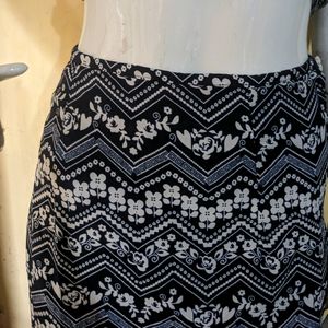 CREPE LONG PRINTED SKIRT