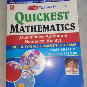 Quickest Mathmatics Kiran Publication SN Prasad