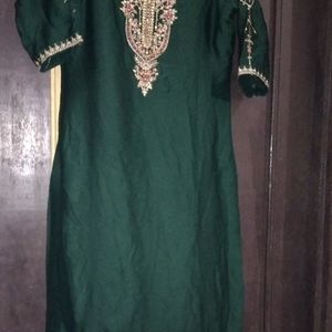 Green Kurti For Women