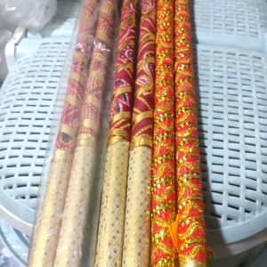 New Garba 3 Pair Sticks Dandiya Total 6