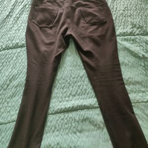 Black Formal Pants - Stretchable