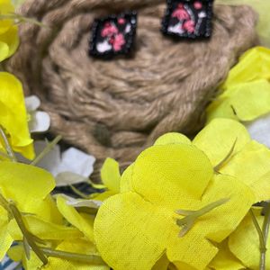 Handmade Embroidery Earrings