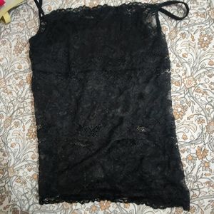 Black Net Camisole ,