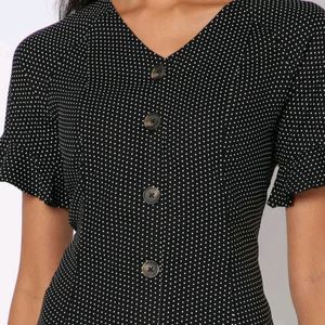 Pretty black  polka dot dress