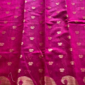 Brand New Banarasi Silk Saree Rose Color