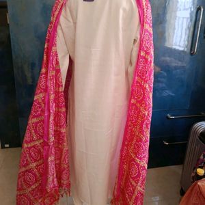 Brand New Silk Blend Bandhani Print Dupatta