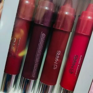 MARS Makeup lipstick crayon pencil pack of 4