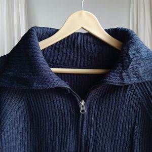 Plain Zip Sweater