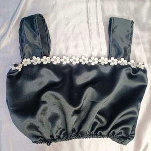 Handcrafted Satin Bow Top