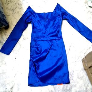 Royal blue mini dress by urbanic