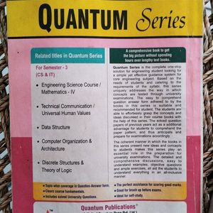 B. Tech Second Year Quantum Series