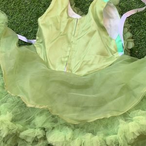 Green Color  Baby Frock