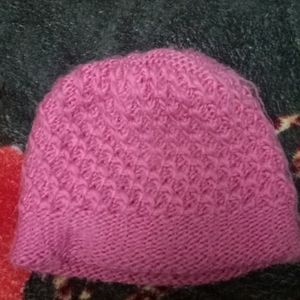 Woolen Cap For Women Free Size