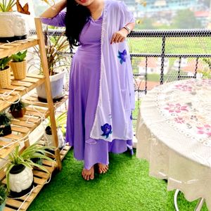 Lavender Kurta Set