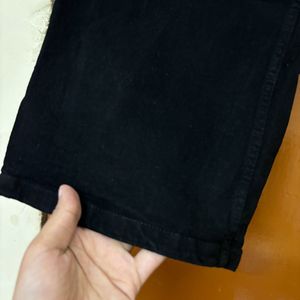 High Waist Black Wide Leg Jeans