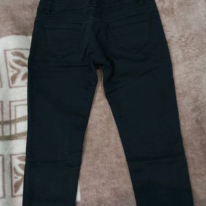 A Black High Waist Jeans