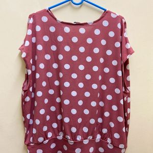 Max Polka Dot Top - Size L, Perfect condition