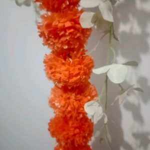 5 Piece Artifial Fluffy Flower Garland