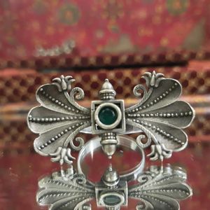 German Silver Antique Adjustable Ring