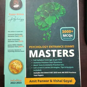 Master's Psychology CUET Preparation Book