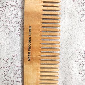 Wide Toothed Neem Wooden Comb