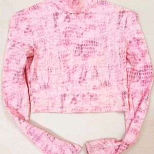 Highneck Pink Top