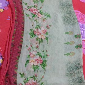 Green Printed Duppta Beautiful Print Combos