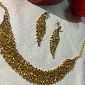 Sale!!! Golden Jewllery Set