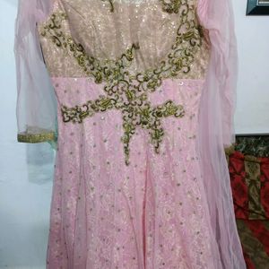 Amazing Baby Pink Evening Gown