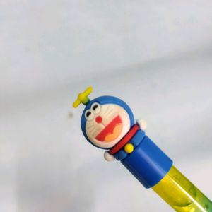 Doraemon Ball Pen With Glitter Water