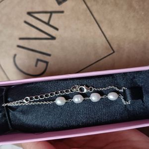 GIVA 925 Silver Pearl Bracelet