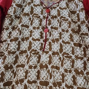 A Line Cotton Kurta