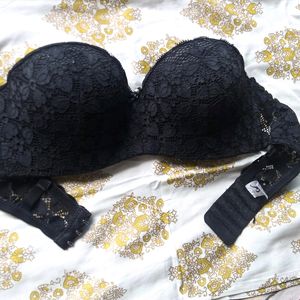 Black Beautiful Padded Bra