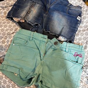 Combo Set Of 9-10 Years Girl Shorts