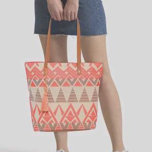 ANOUK -Sandal & Peach Tote Bag For Women