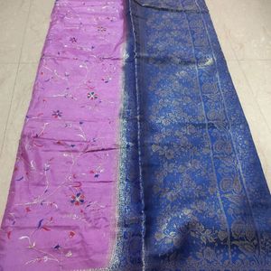 Pure Silk Embroidered Saree