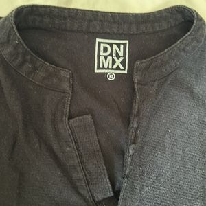 DNMX Boys XS Black Half Sleeves T Shirt