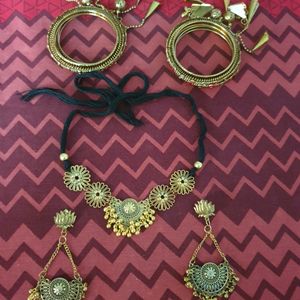 Golden Oxidized Jewellery Sets